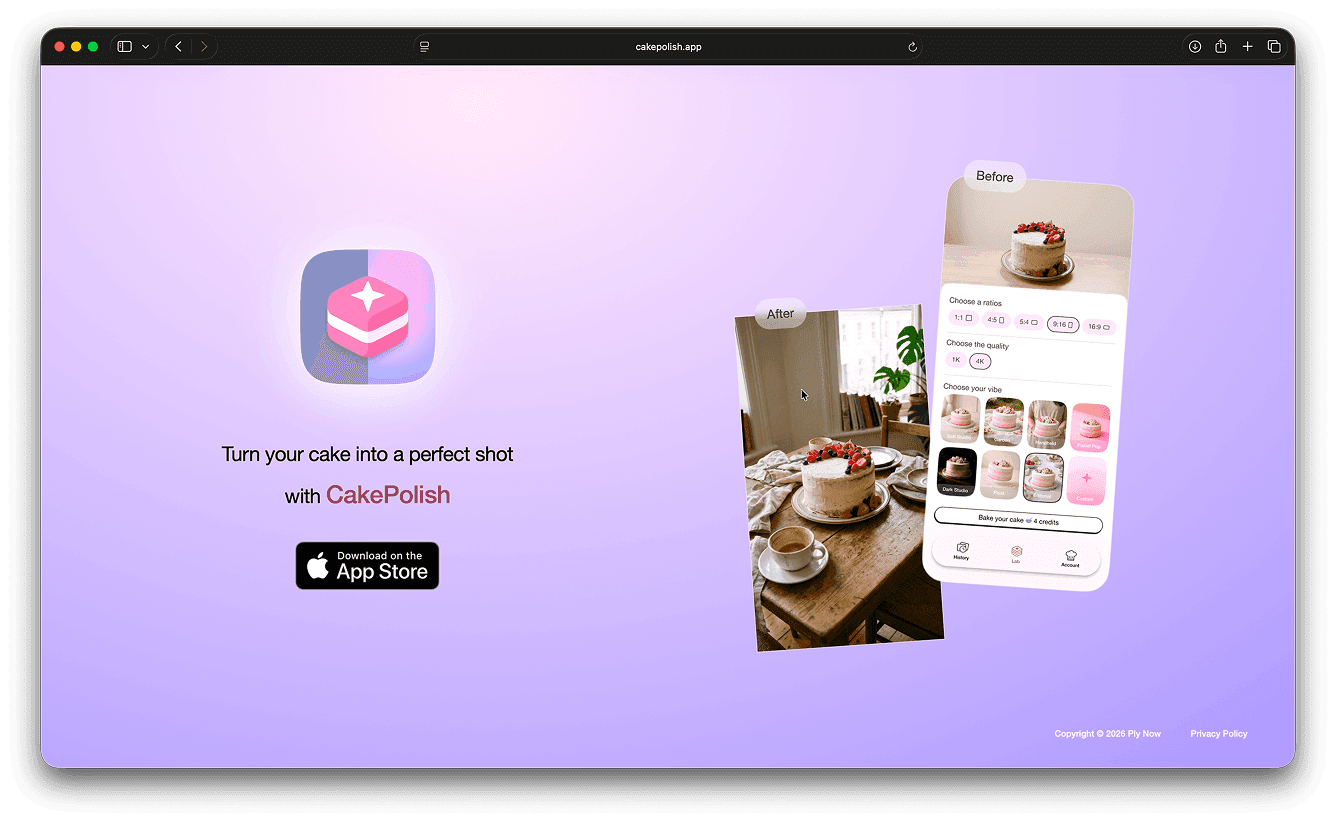 Cake Polish AI